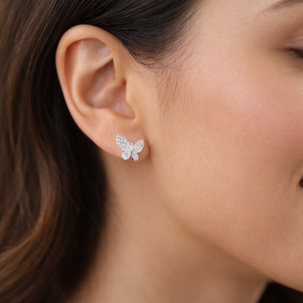 Aro Mariposa Circones Baguette