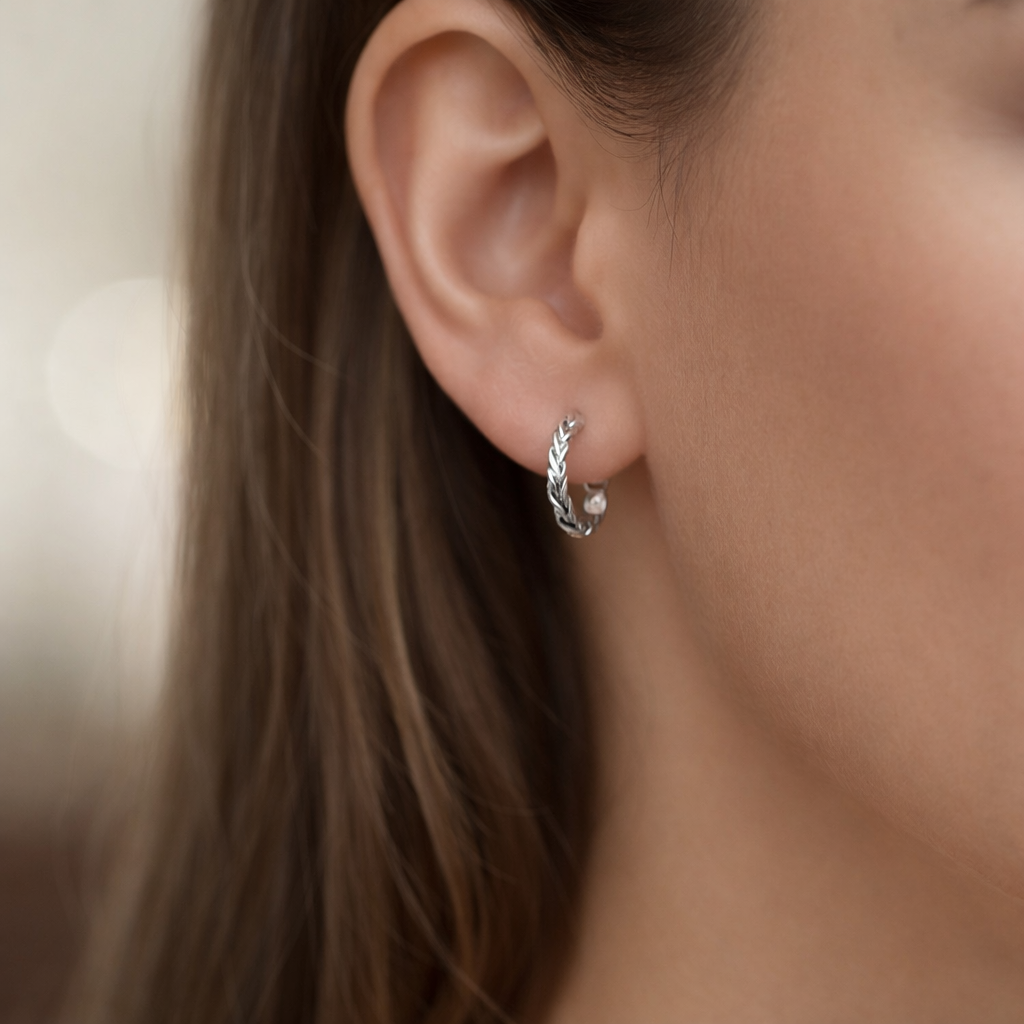 Semi Argolla Trenzada 16 mm