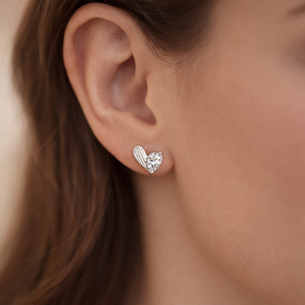 Aro Corazón Circón