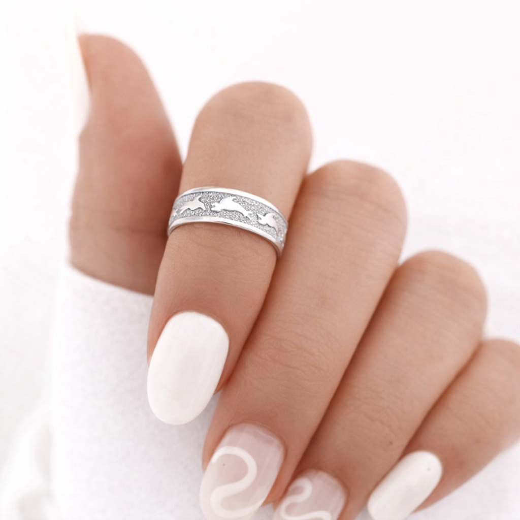 Anillo Midi Delfines