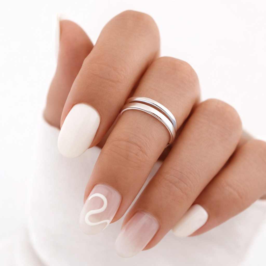 Anillo Midi Líneas Cruzadas
