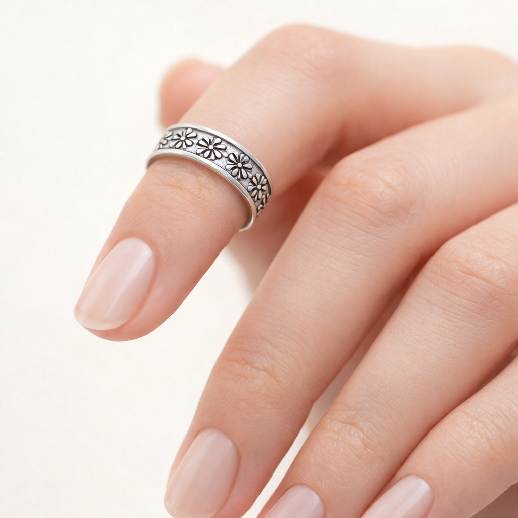 Anillo Midi Flores