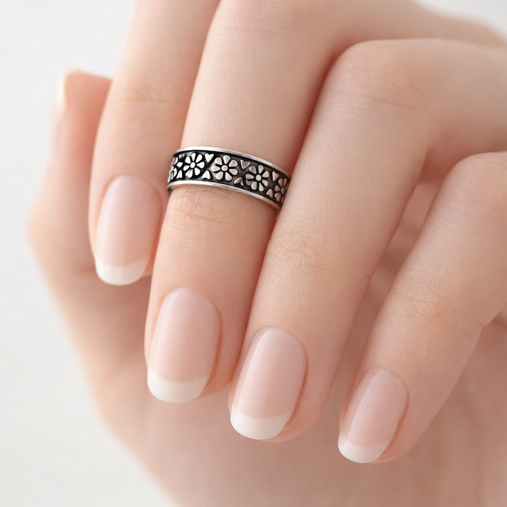 Anillo Midi Flores
