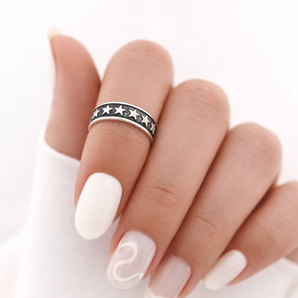 Anillo Midi Estrellas