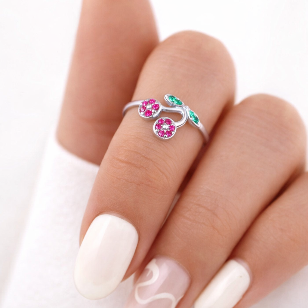 Anillo Midi Cereza Circones