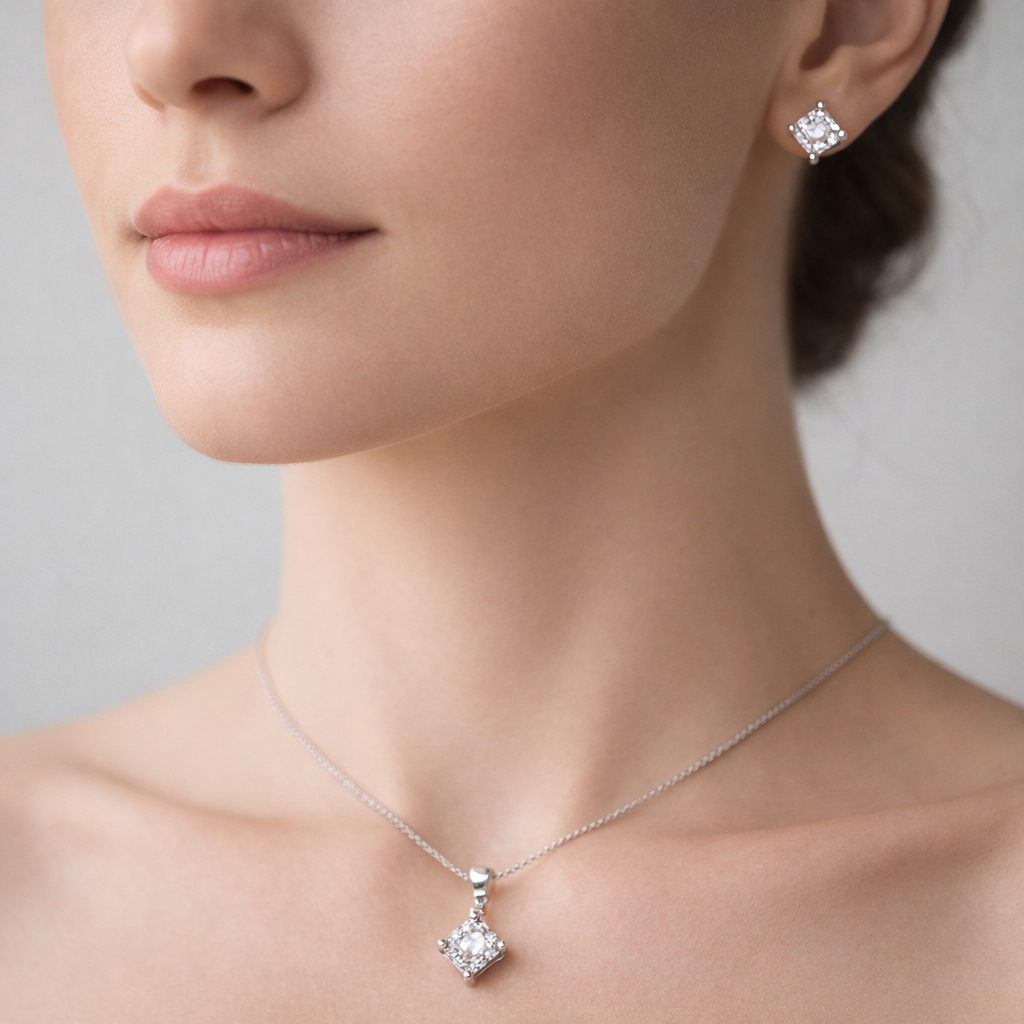 Conjunto Circón 6x6 mm