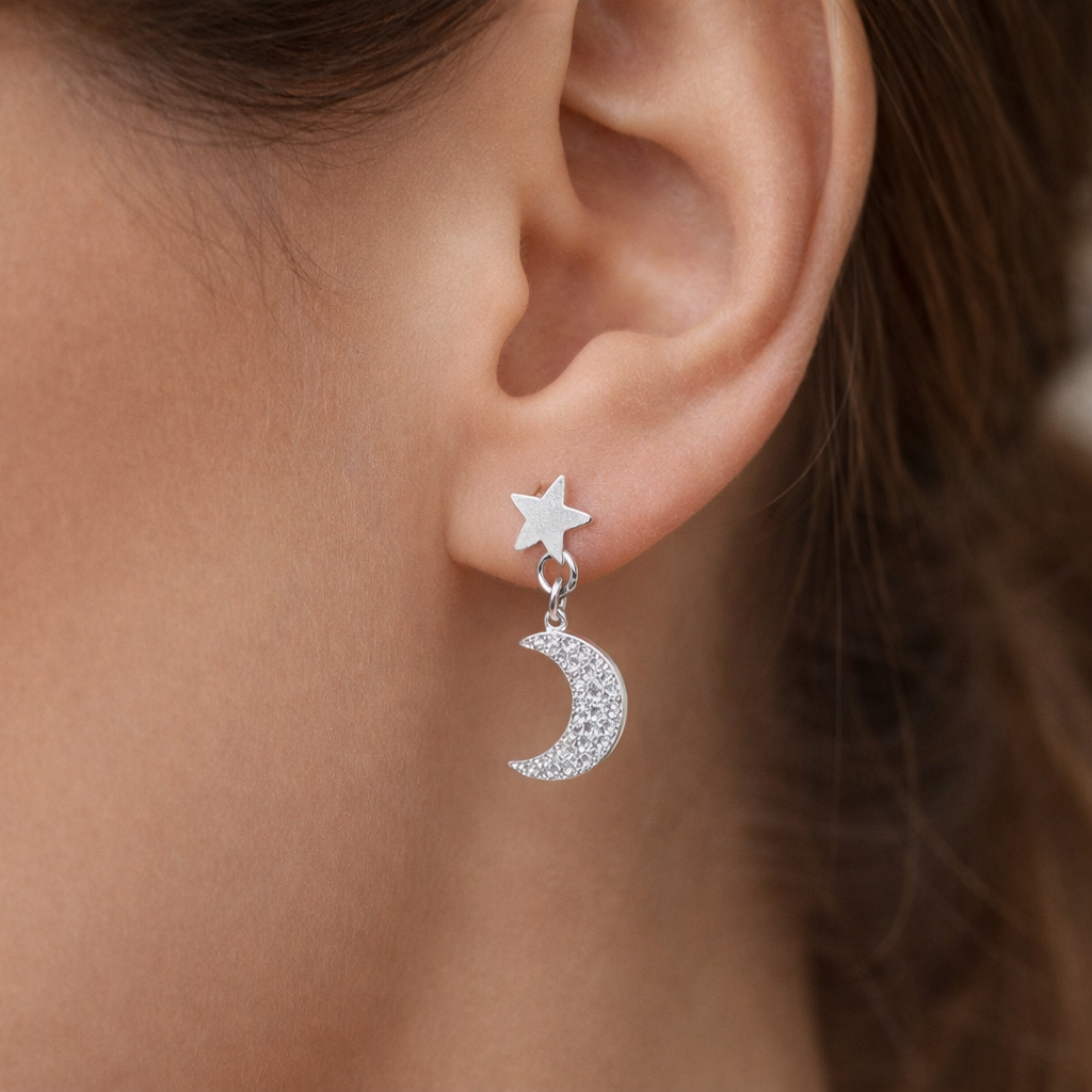 Aro Desigual Media Luna Estrella Circones