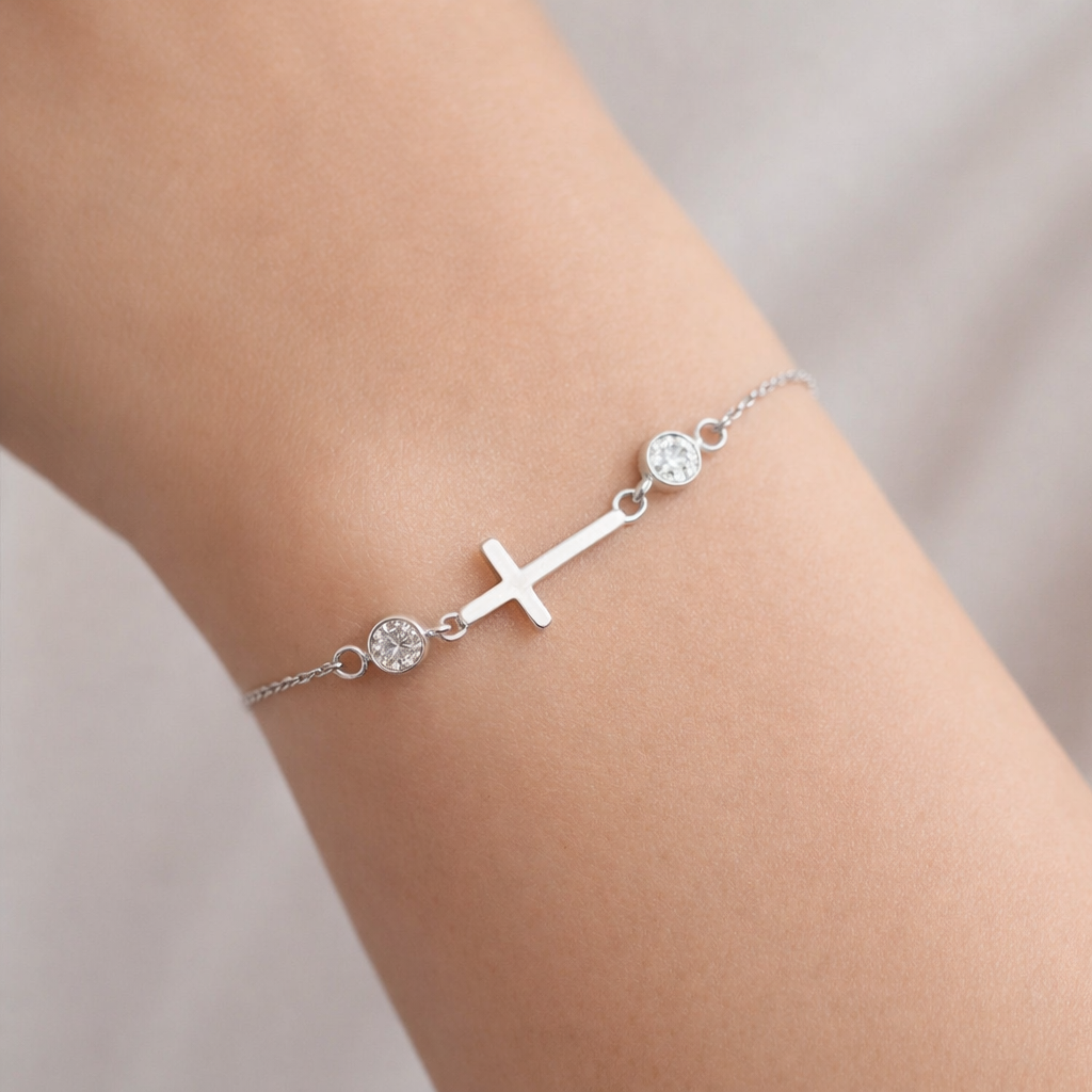 Pulsera Veneciana Cruz Circones