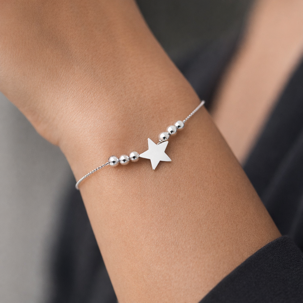 Pulsera Veneciana Estrella Esferas