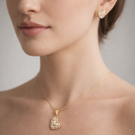 Conjunto Corazón Circones Baguette