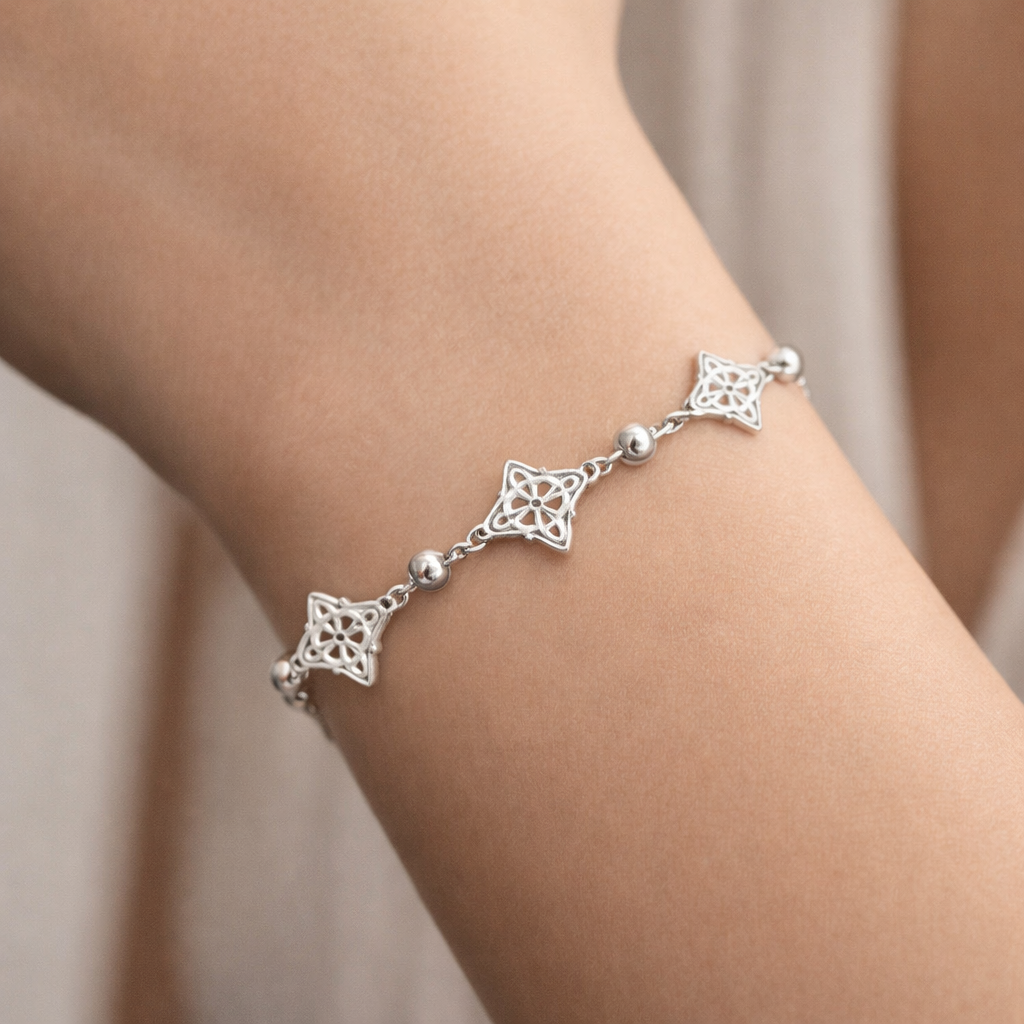 Pulsera Nudo de Brujas Esferas