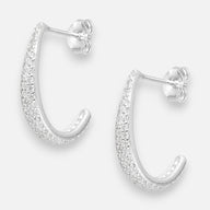 Semi Argolla Gota Circones Pavé 21 mm