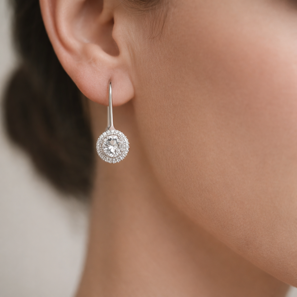 Aro Pasador Circón Punto de Luz