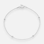 Pulsera Cola de Topo con Esferas