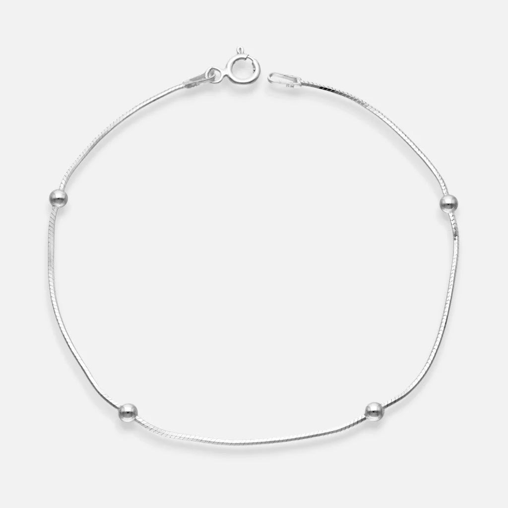 Pulsera Cola de Topo con Esferas