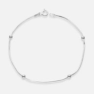 Pulsera Cola de Topo con Esferas