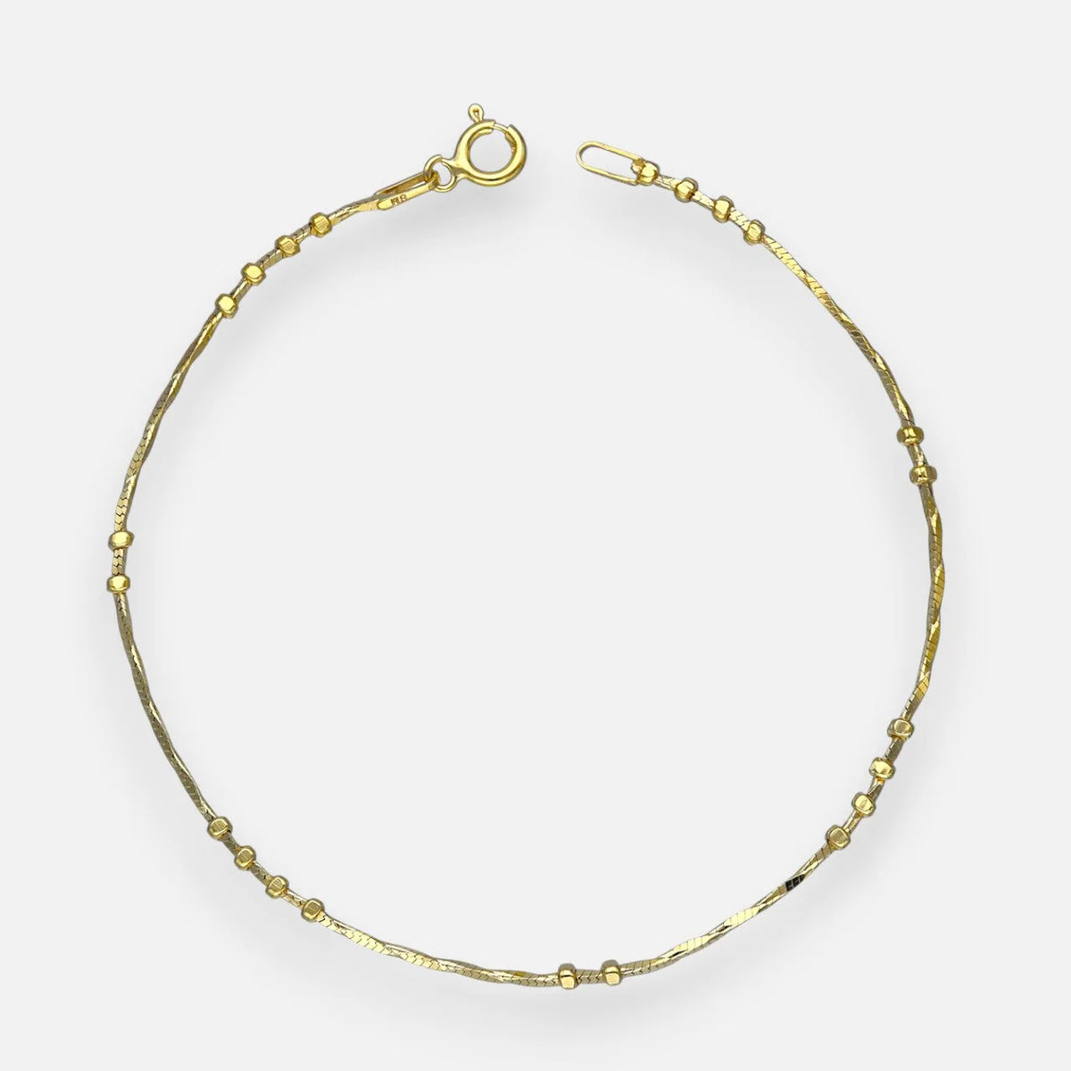 Pulsera Cola de Topo Entorchada Hexágonos