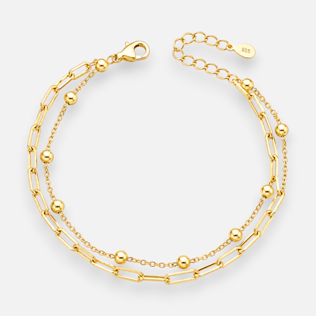 Pulsera Doble Tradicional Esferas