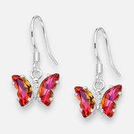 Aro Mariposa Hecho con Cristal Swarovski® Tornasol