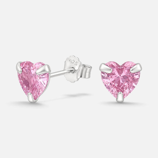 Aro Corazón Circón Rosa Francia 6 mm