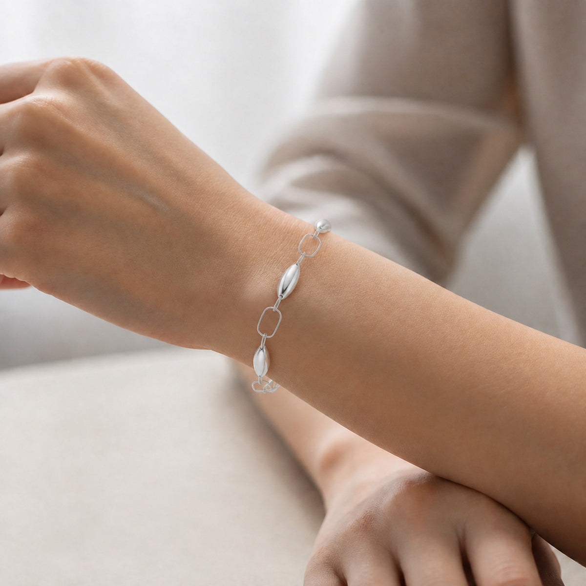 Pulsera Ovalos Rectángulos