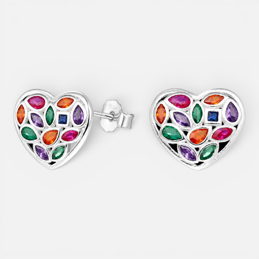 Aro Corazón Circones Multicolor