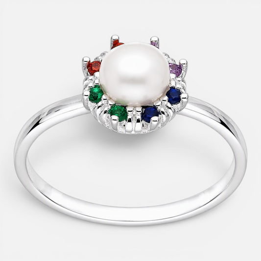 Anillo Perla Circones Multicolor