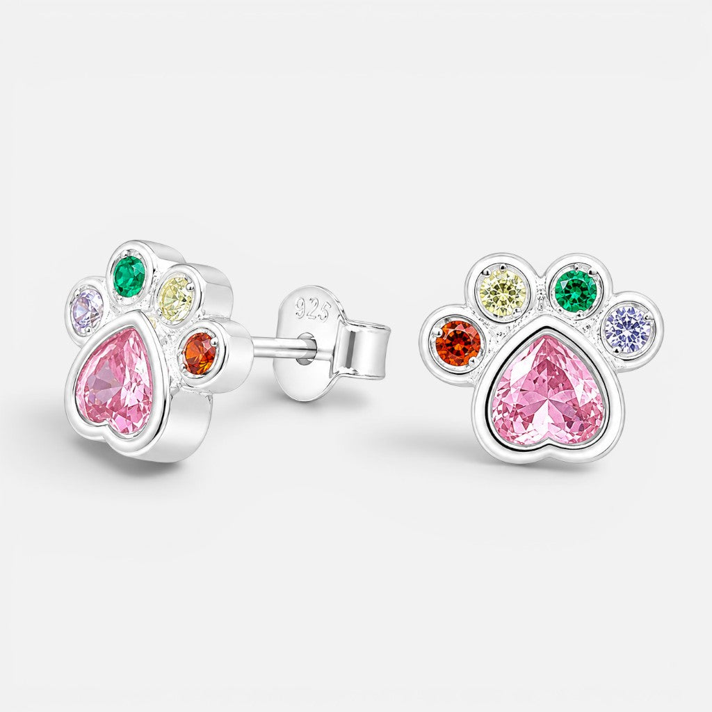 Aro Patita Corazón Circones Multicolor