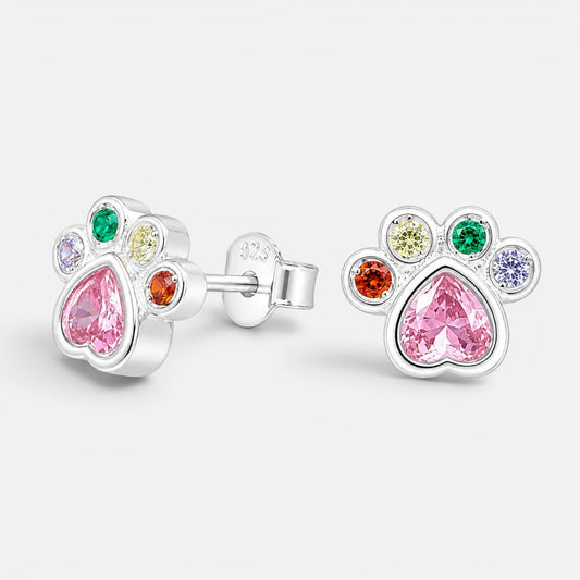 Aro Patita Corazón Circones Multicolor