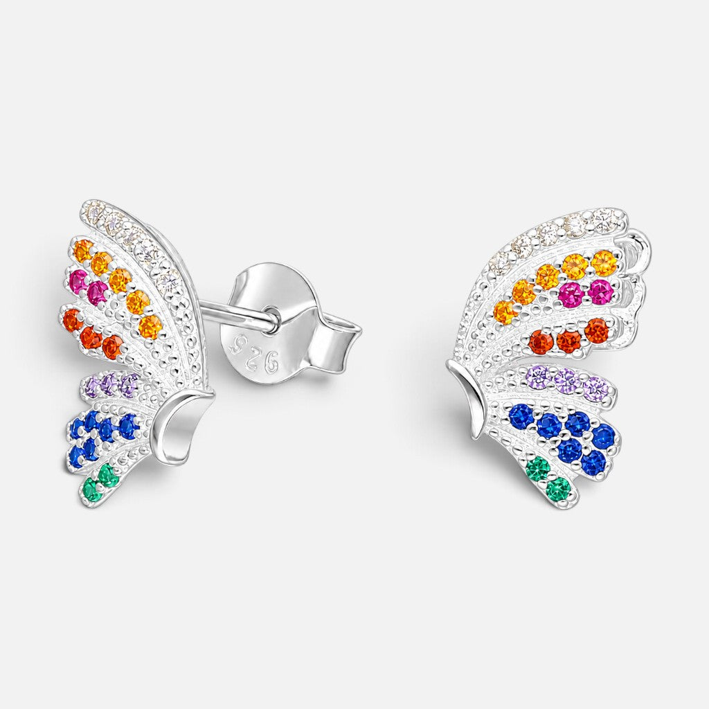 Aro Mariposa Circones Multicolor