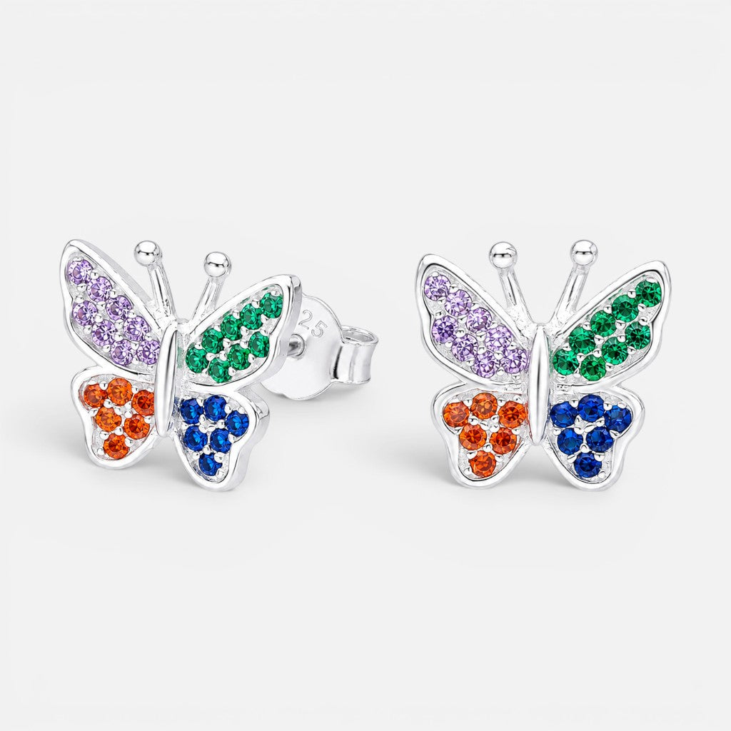 Aro Mariposa Circones Multicolor