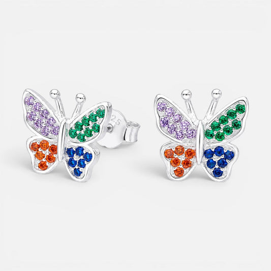 Aro Mariposa Circones Multicolor