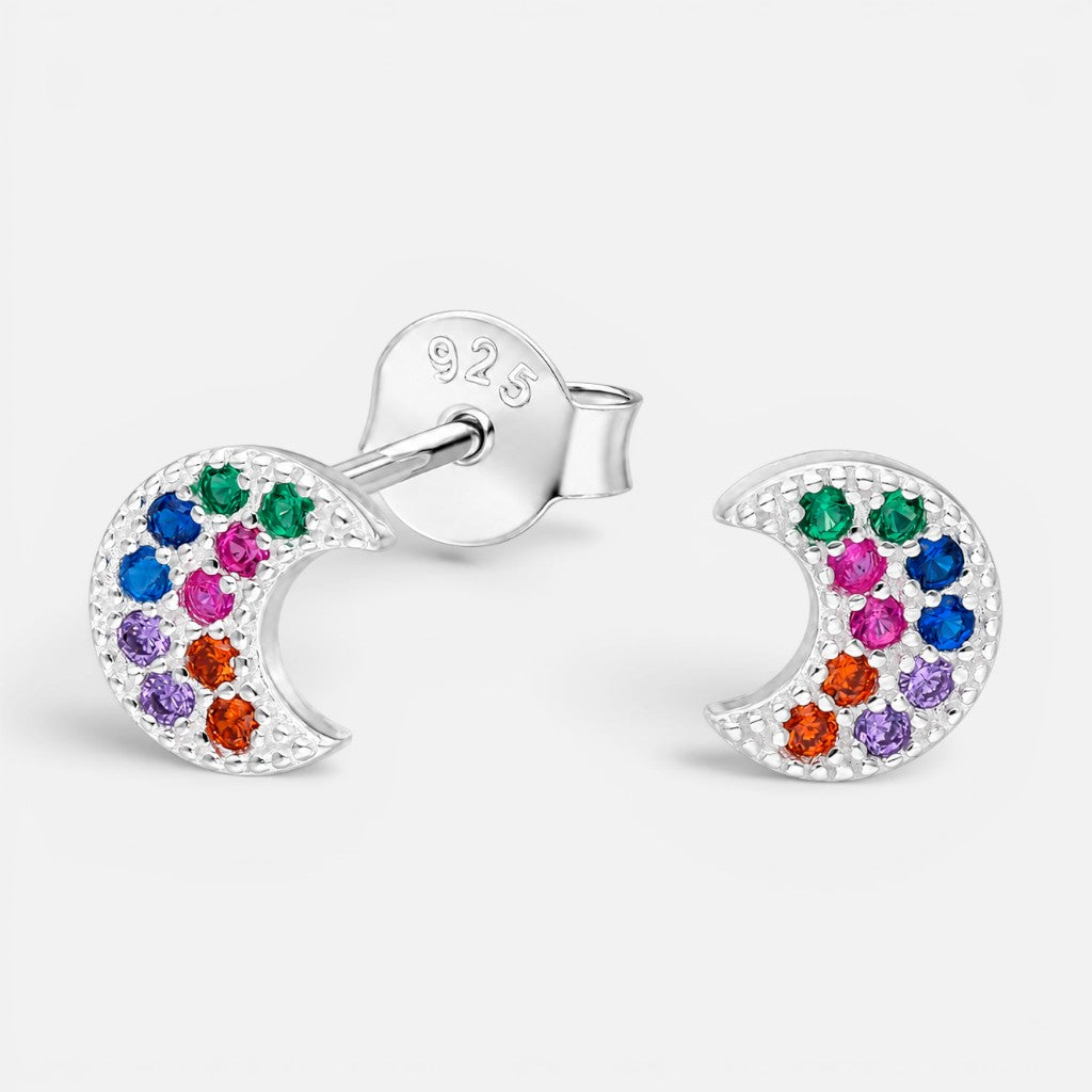 Aro Media Luna Circones Multicolor 7x6 mm