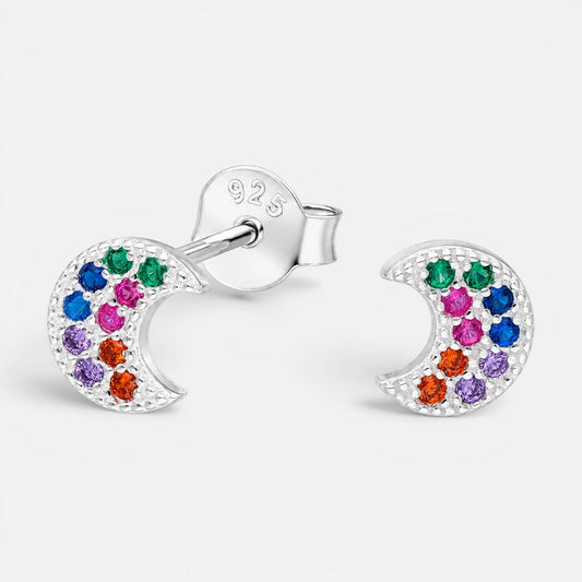 Aro Media Luna Circones Multicolor 7x6 mm