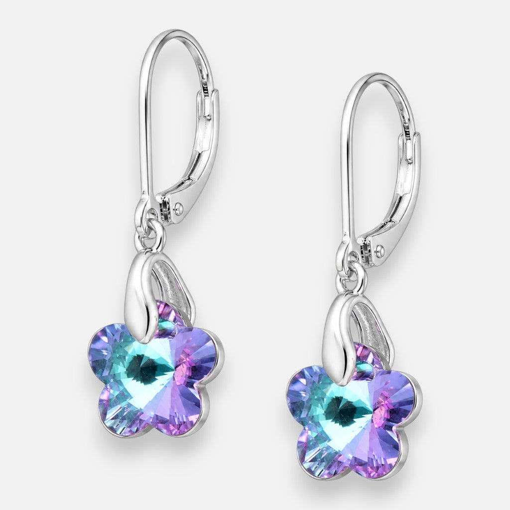 Aro Clip Flor 10 mm Hecho con Cristal Swarovski®