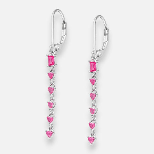 Aro Clip Corazones Circones Rosa Francia