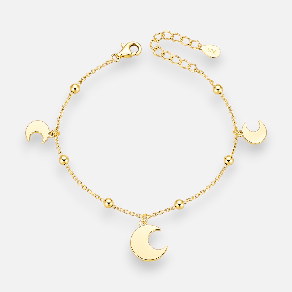 Pulsera Media Luna Esferas