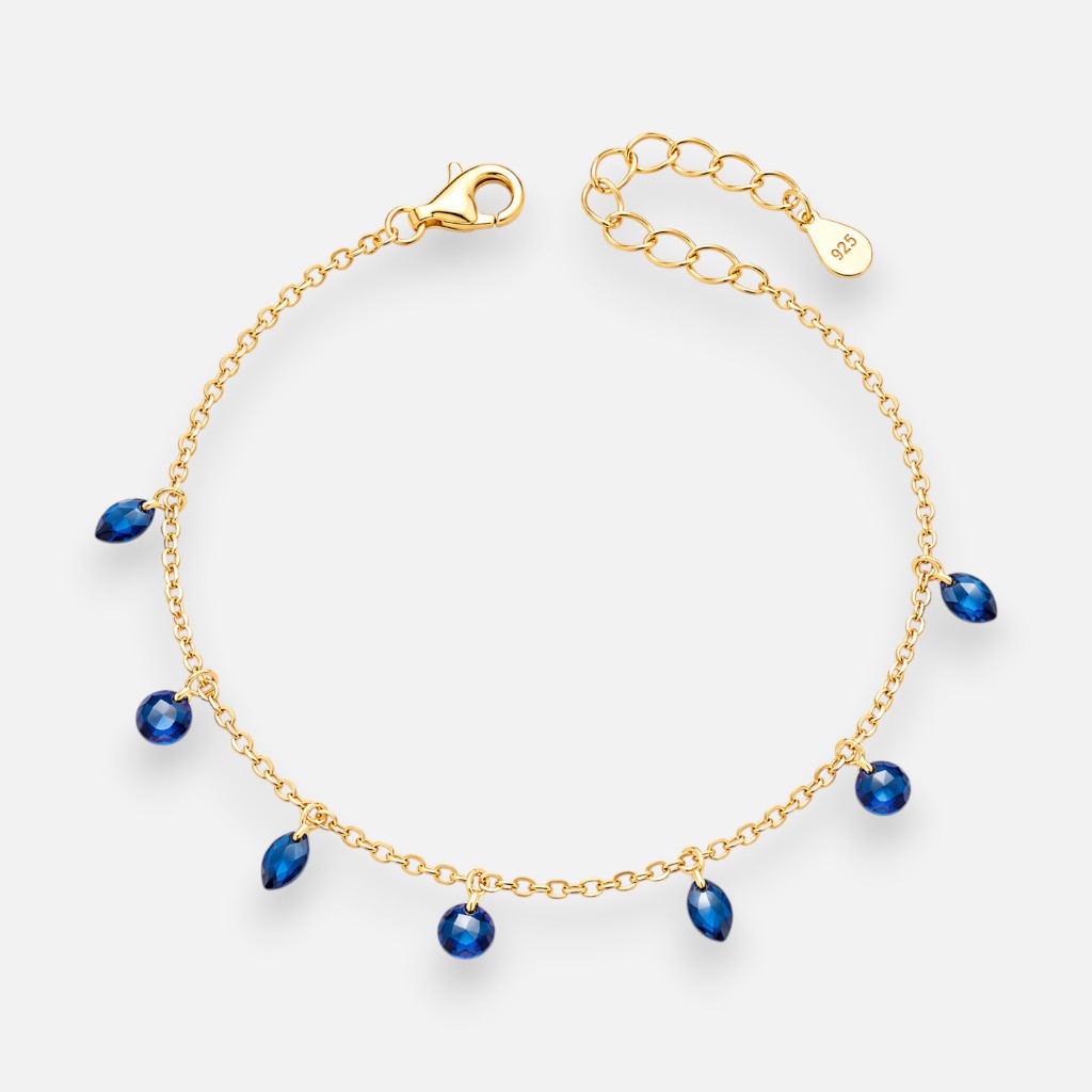 Pulsera Hecho con Cristal Swarovski® Azul