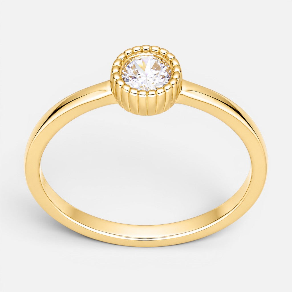 Anillo Circón Solitario 14