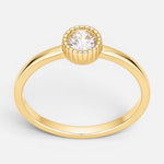 Anillo Circón Solitario 12