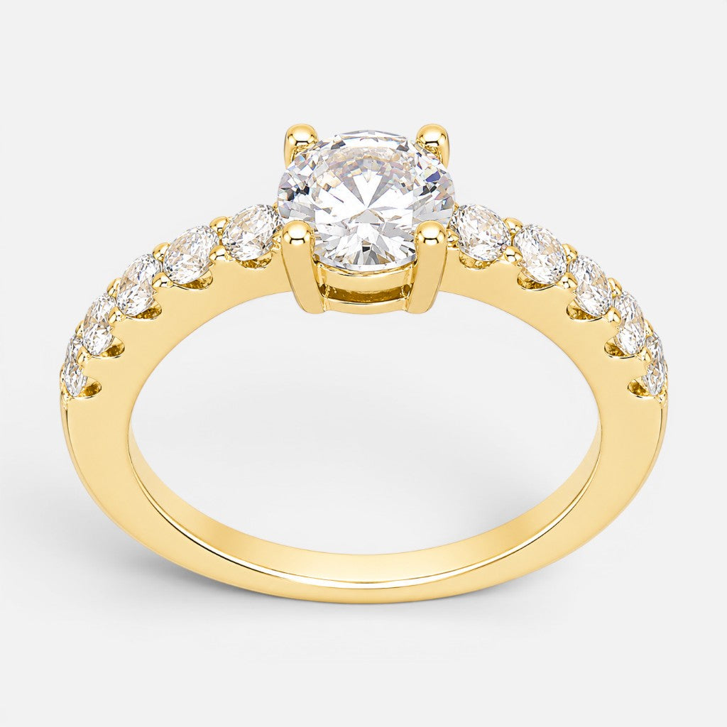 Anillo Circón Solitario 14