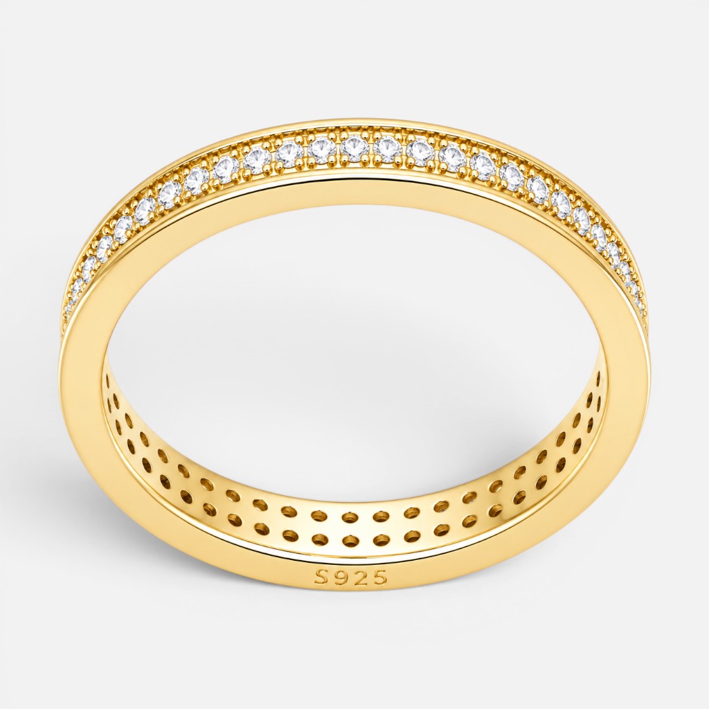 Anillo Cintillo Sin Fin Circones 20