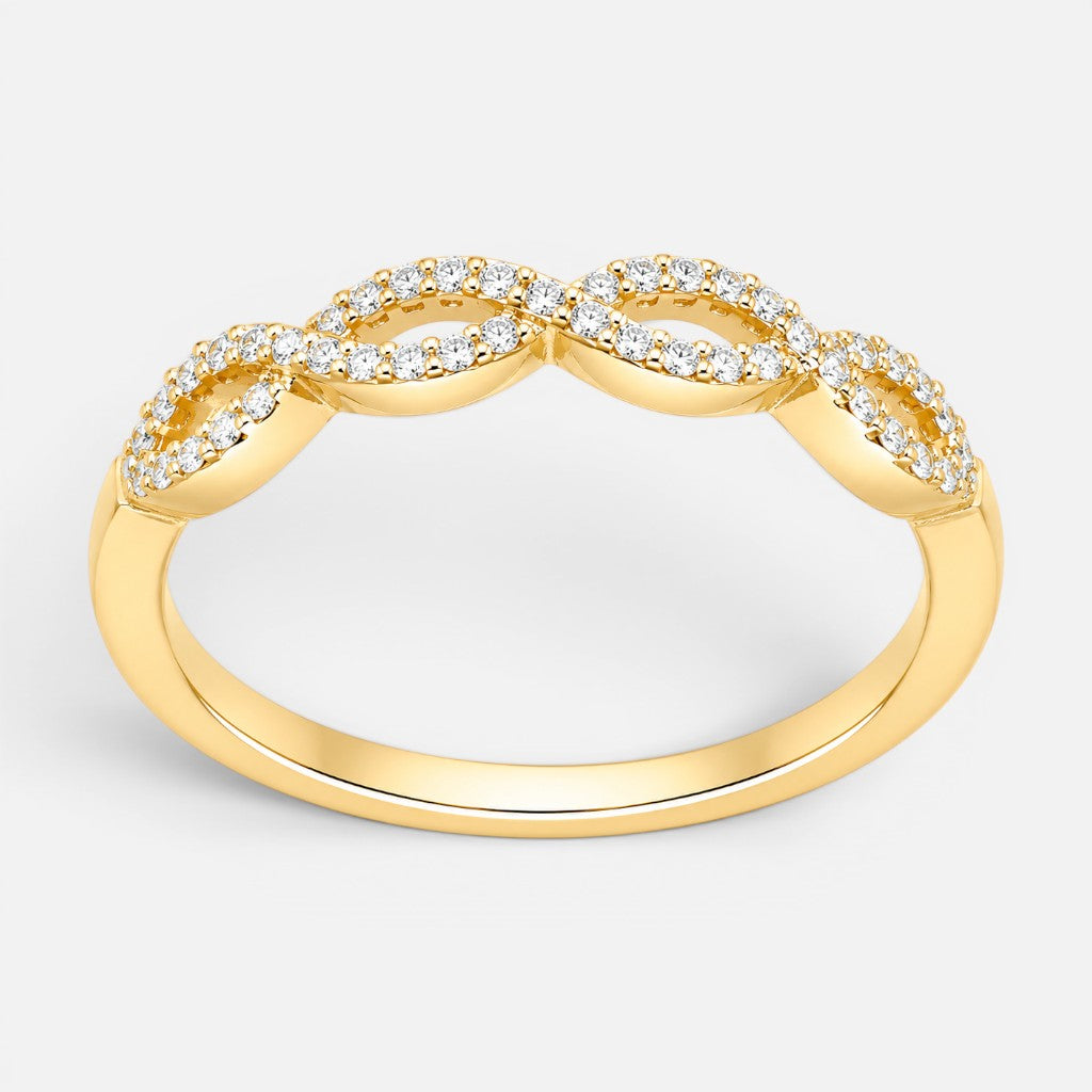 Anillo Cintillo Infinitos Circones 16