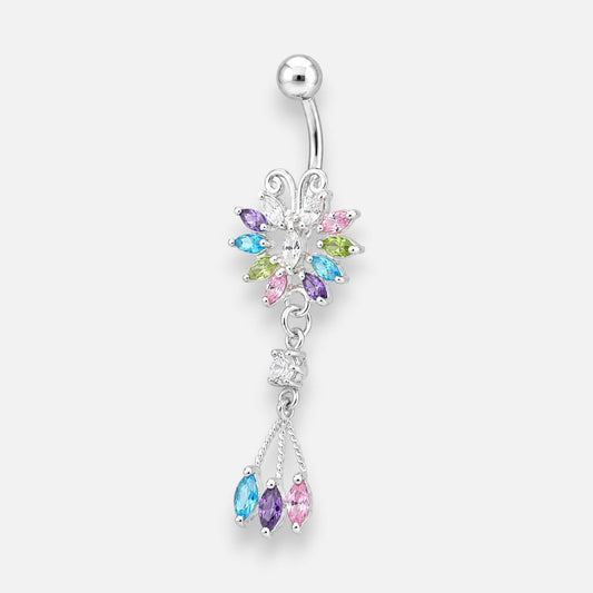 Piercing Ombligo Mariposa Circones Multicolor