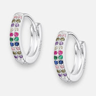 Argolla Huggie Circones Multicolor 13 mm