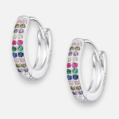 Argolla Huggie Circones Multicolor 13 mm