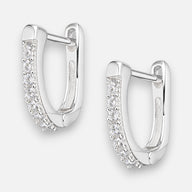 Argolla Huggie Ovalada Circones 11 mm