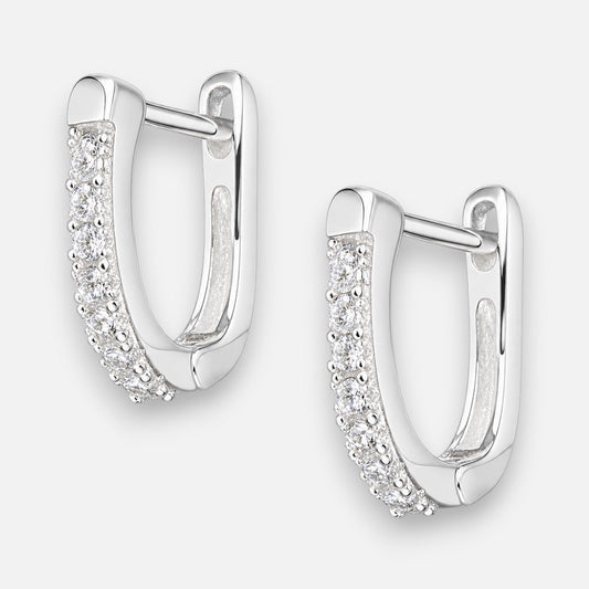Argolla Huggie Ovalada Circones 11 mm
