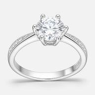 Anillo Solitario Moissanita