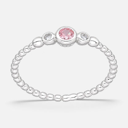 Anillo Esferas Circones Rosa Francia